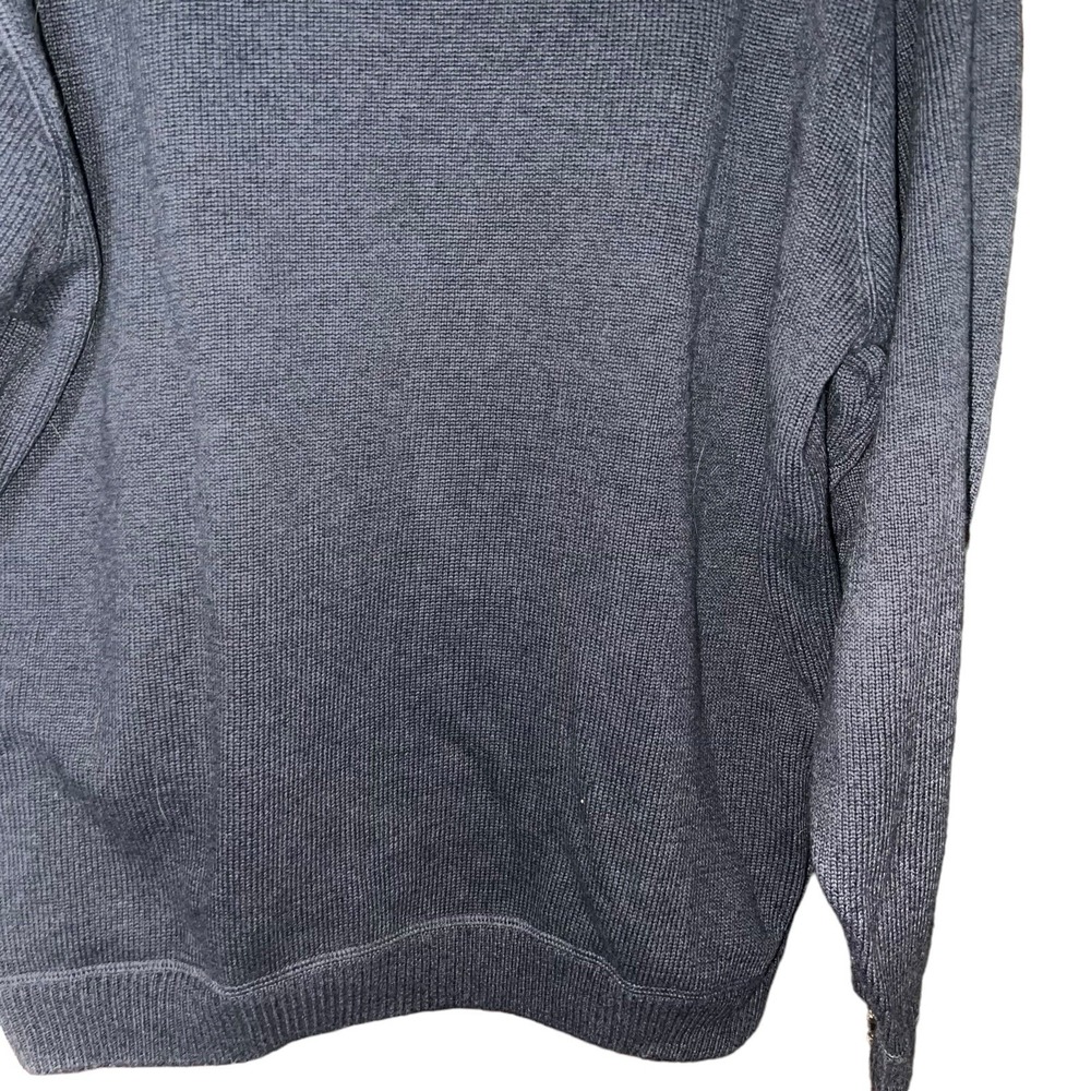 Gorp Core Cozy Eddie Bauer Gray Waffle Knit Crewneck Sweater Pullover - Picture 4 of 15